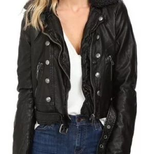 Free people leather jacket